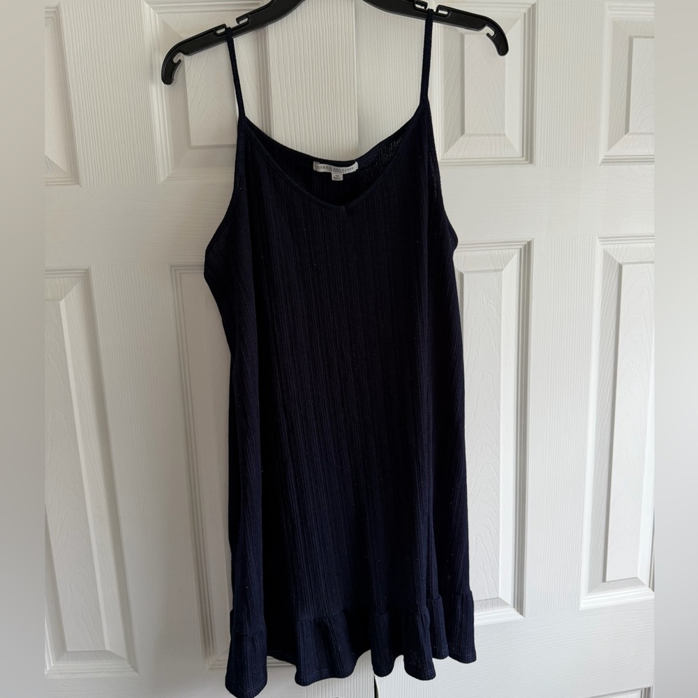 Women's Navy Blue Spaghetti Strap Dress